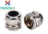 M18 EMC Type Metal Nickel Plated Brass Cable Gland With Shielding Washer